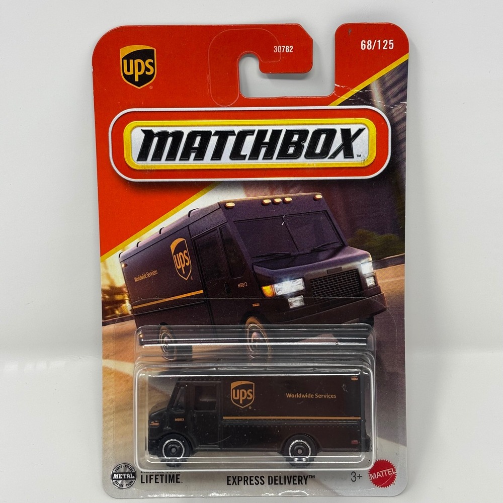 Matchbox UPS Worldwide Services Express Delivery Truck Brown 68/125 30782 Mattel